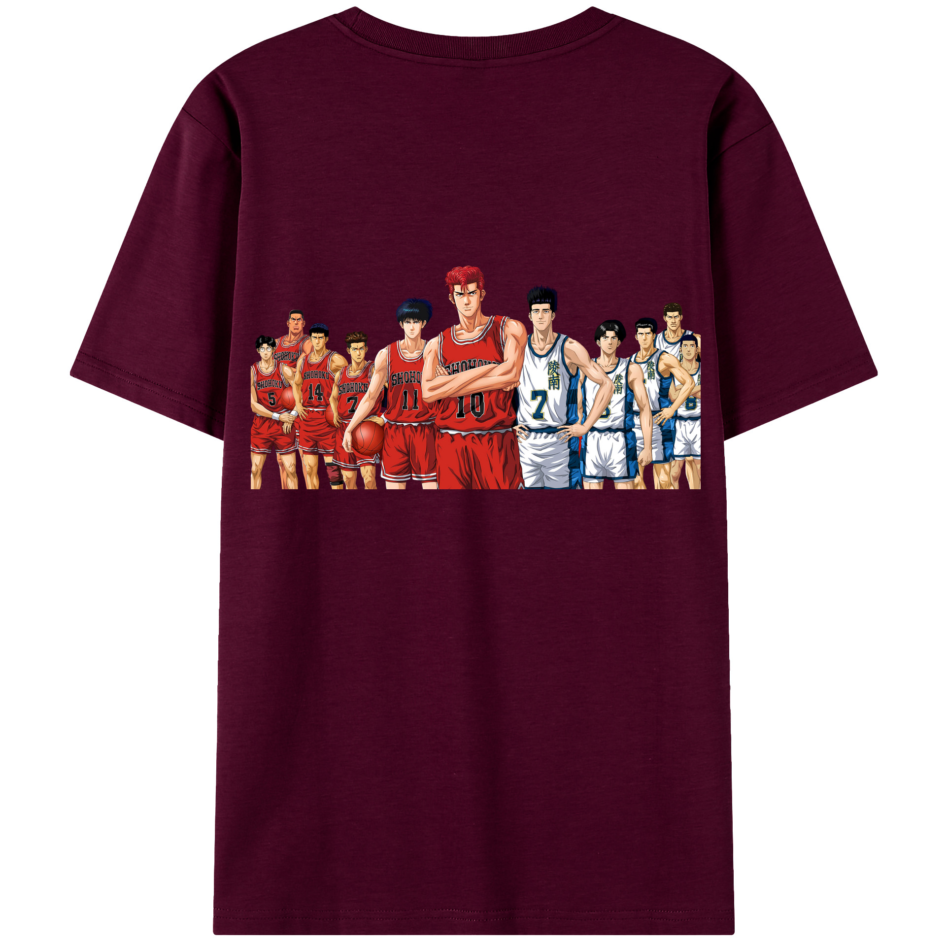 SLAM DUNK／スラムダンク レディース半袖Tシャツ(バックプリント)